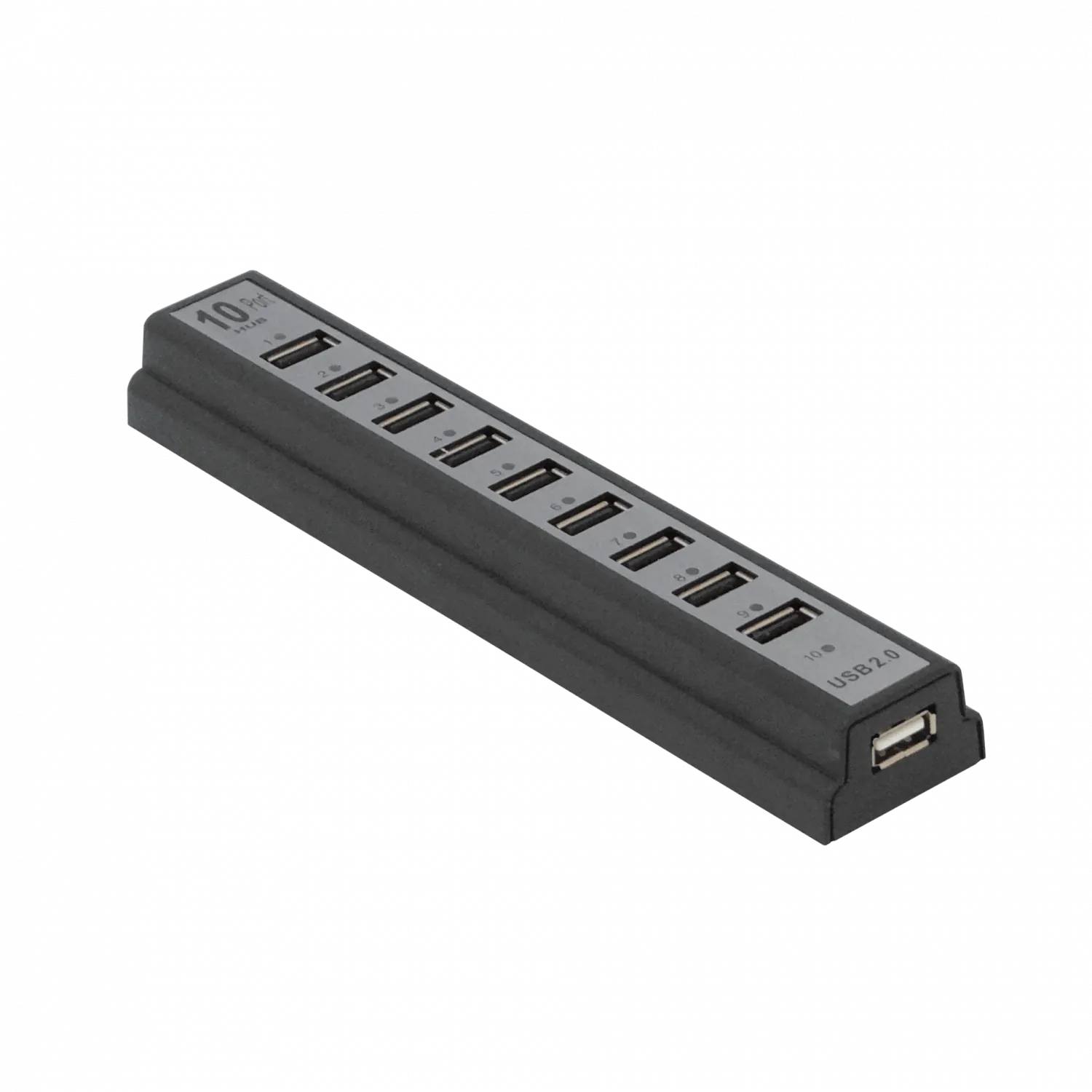 HUB 10-USB2.0 Cargador-2A inc-5VDC/10W 6