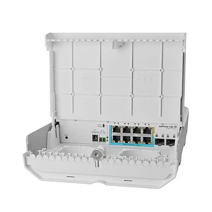 Switch MikroTik NETPOWER-LITE-7FR, 8 Puertos 1G, 7-PoE-in, 2-SFP+ 10G, SwOS
