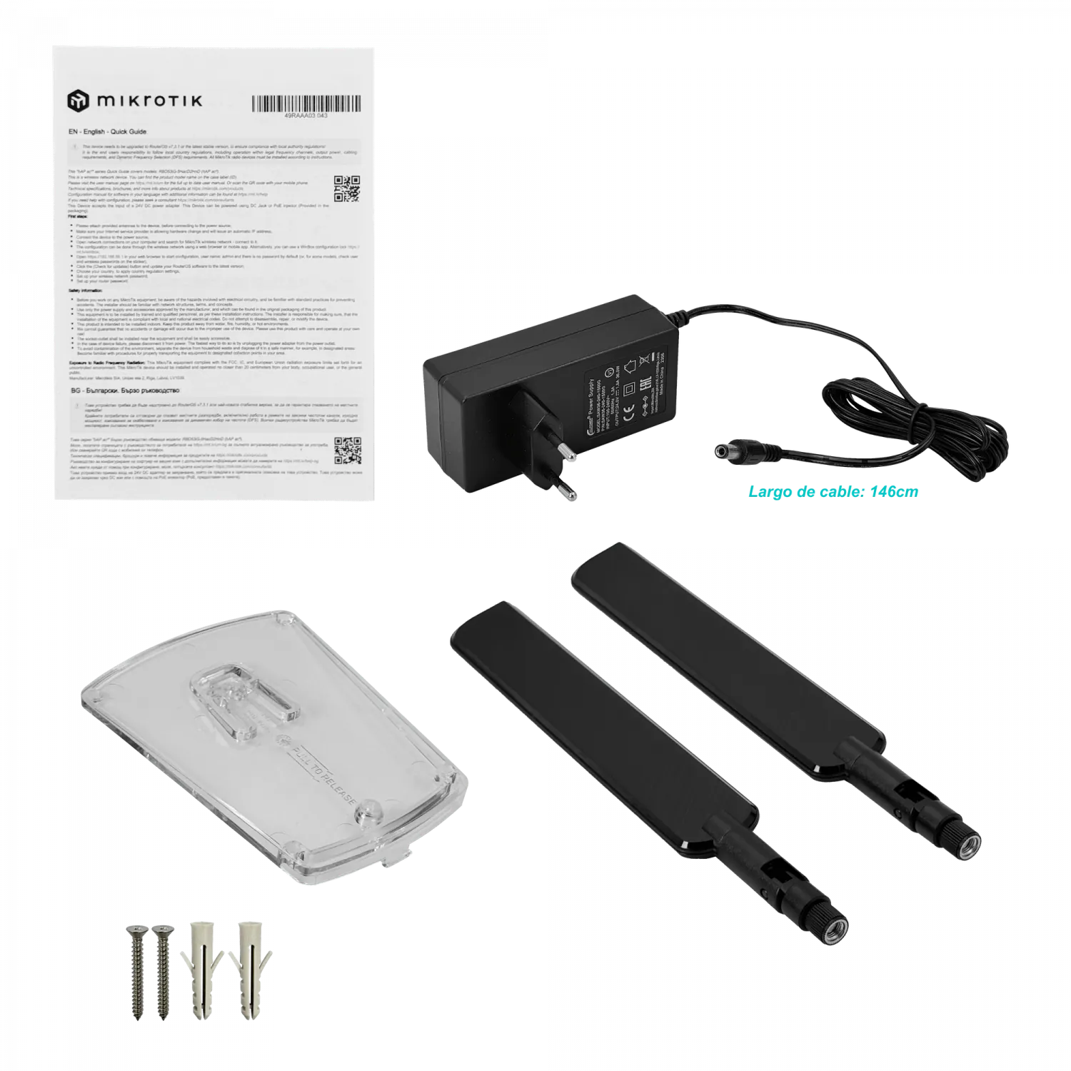 Router Inalámbrico MikroTik hAP ac³ - Doble Banda con 5 Puertos Gigabit 6