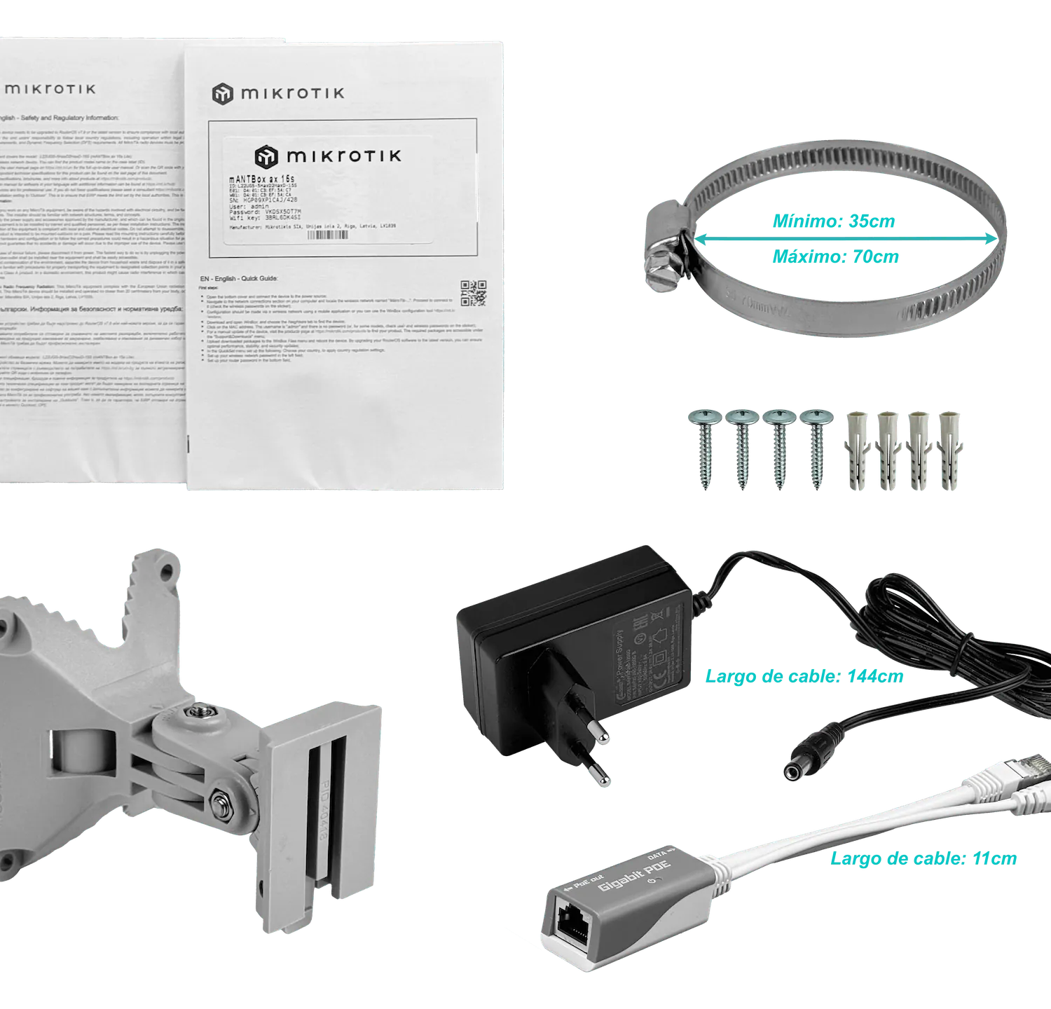 Estación Base MikroTik mANTBox ax 15s - Wi-Fi 6 de Doble Banda para Exteriores 3