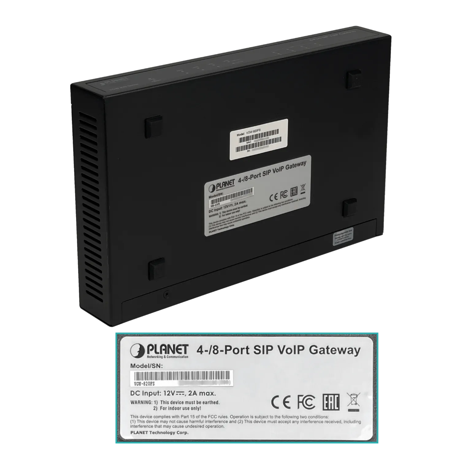 PLANET Router VoIP 8-FXS-RJ11-H 3-100 1-WAN genera 8linea telef analog 6