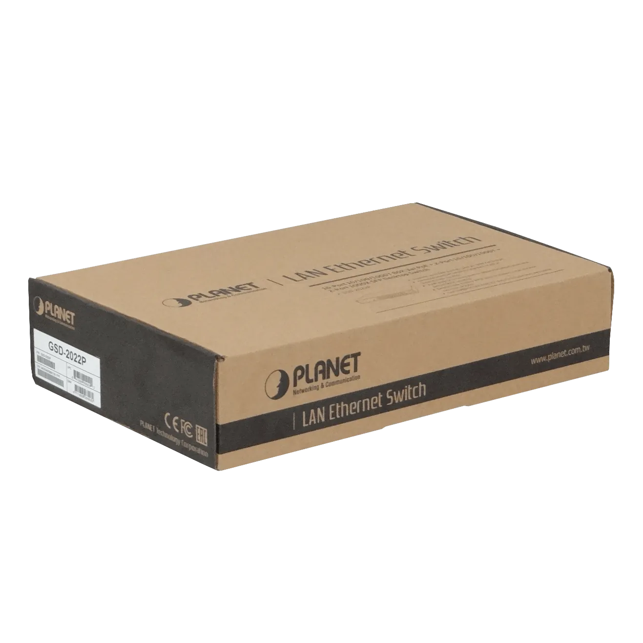 PLANET 18-1000(16-PoE+af/at) 185W-tot 2-SFP Switch Rack19p 20-puertos 4
