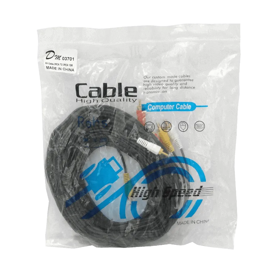 Cable Audio Video 3 RCA Macho a 3 RCA Macho, 10 Metros 2