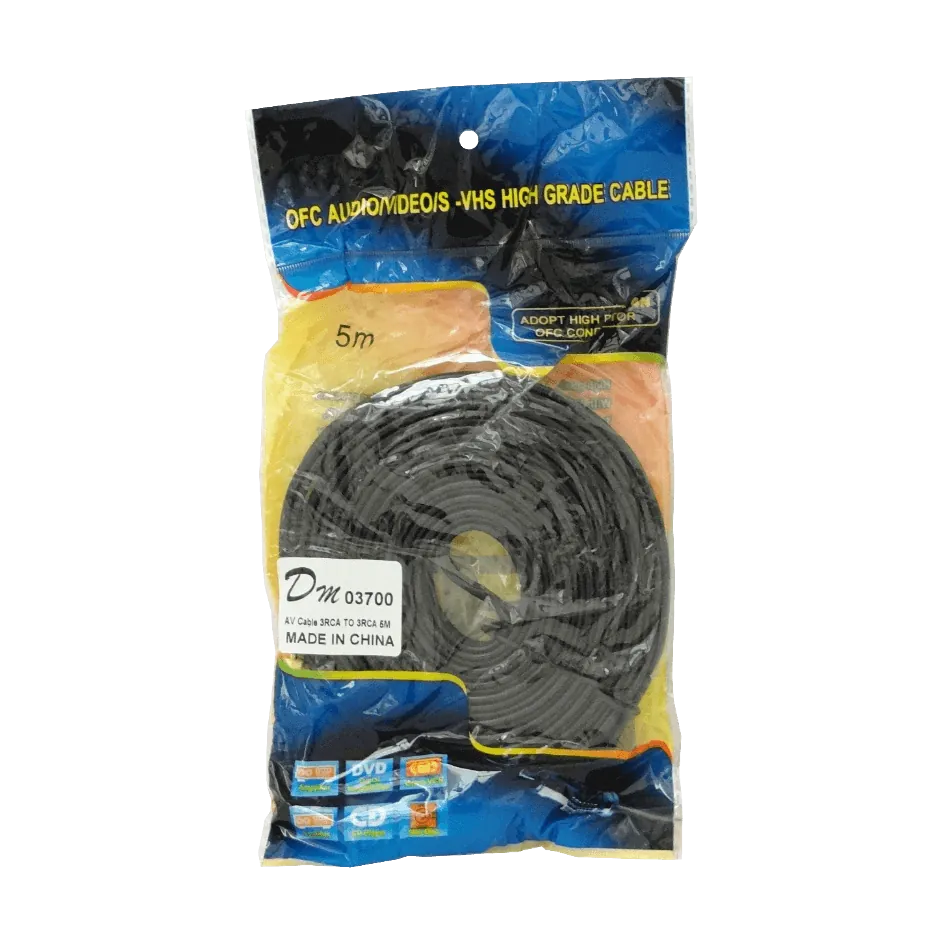 Cable Audio Video 3 RCA Macho a 3 RCA Macho, 5 Metros 2