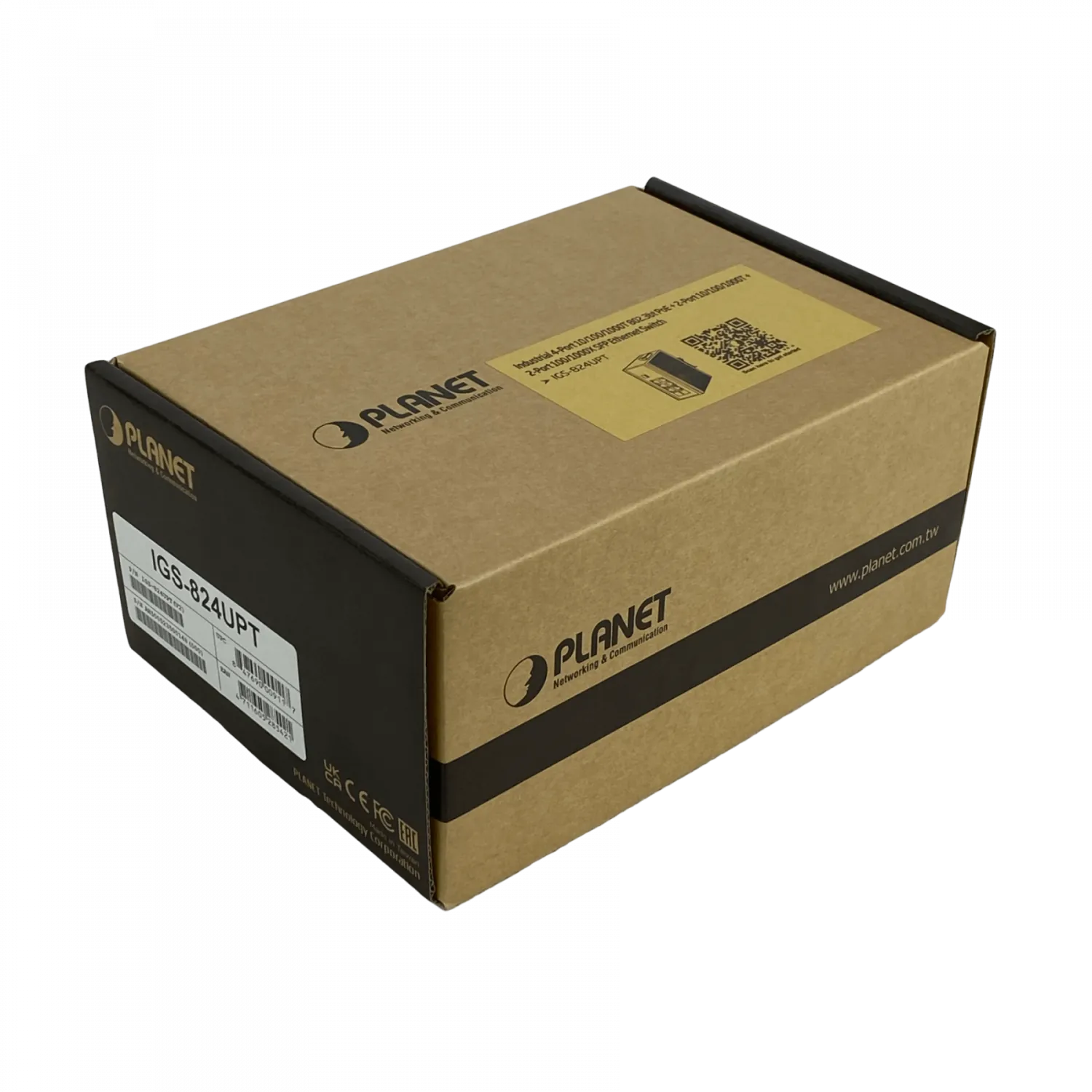 PLANET 4-1000-PoE++ 2-1000 2-SFP 240W-tot RielDIN Switch Indust 8p 6