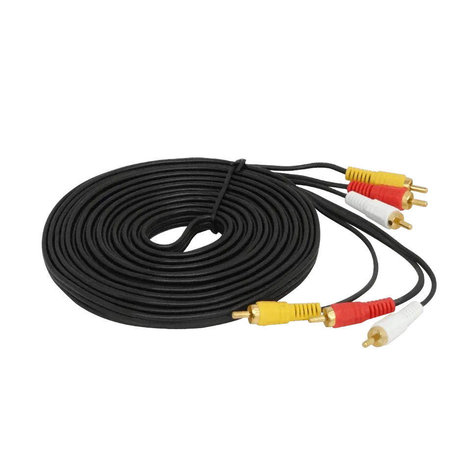Cable Audio Video 3 RCA Macho a 3 RCA Macho, 5 Metros 3