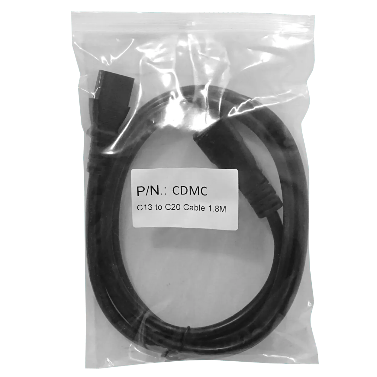 C13-Hembra-10A C20-Macho-16A Cable Poder 1,5-1,8mt Negro 3