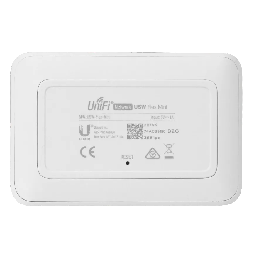 5 unidades de Switch Gestionado de 5 Puertos Gigabit Ethernet,Ubiquiti UniFi Switch Flex Mini 2