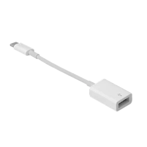 Cable Apple Original USB-C a USB-A hembra 8cm corto modelo A1632 para adaptacion
