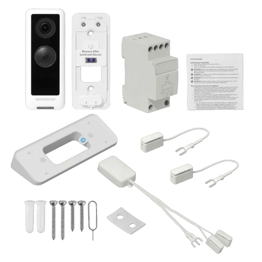 Timbre Inteligente con Cámara de Visión Nocturna, Ubiquiti G4 Doorbell, WiFi UniFi Auto-Link, Blanco 7