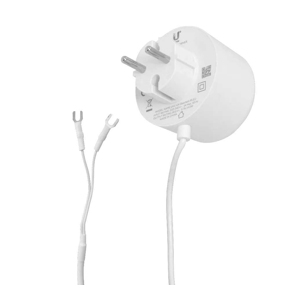Fuente de Poder Ubiquiti UVC-G4-DOORBELL-PS - 20VAC, 0.7A, Cable 6m 1