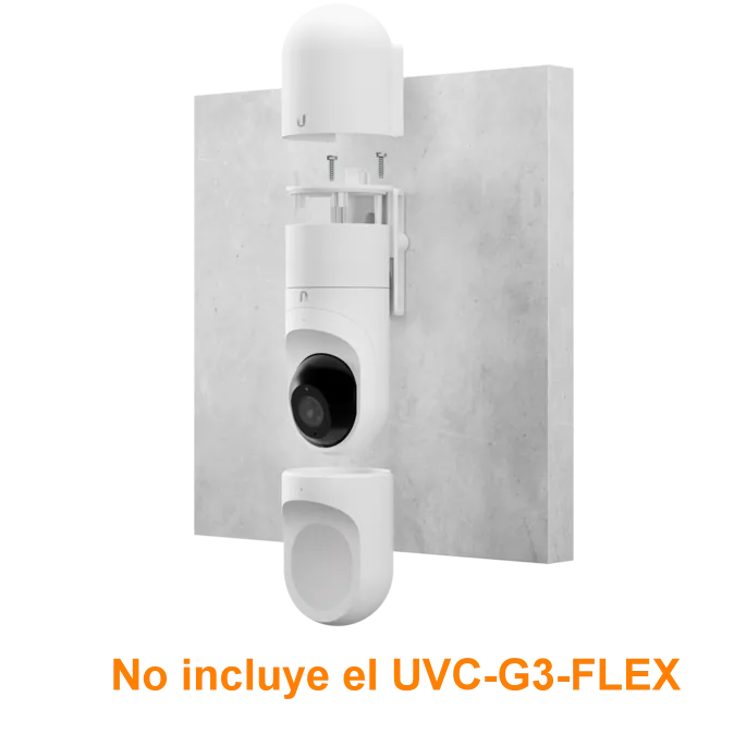Soporte UniFi Flex Pro Mount Blanco - Montaje Versátil y Resistente para Cámaras G3 y G5 Flex 4