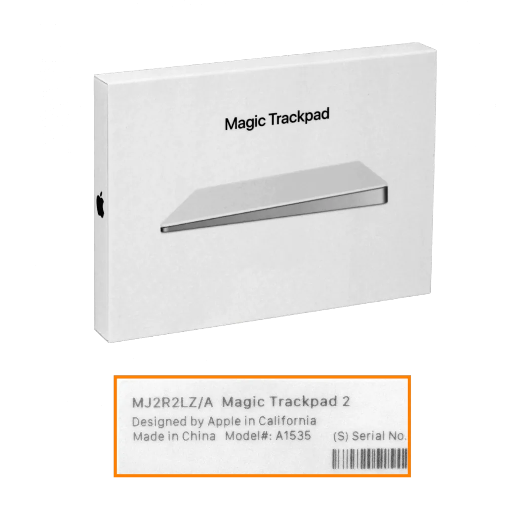 Trackpad Apple Magic Trackpad 2 Bluetooth plata con bateria Litio incluye cable MJ2R2LZ 2