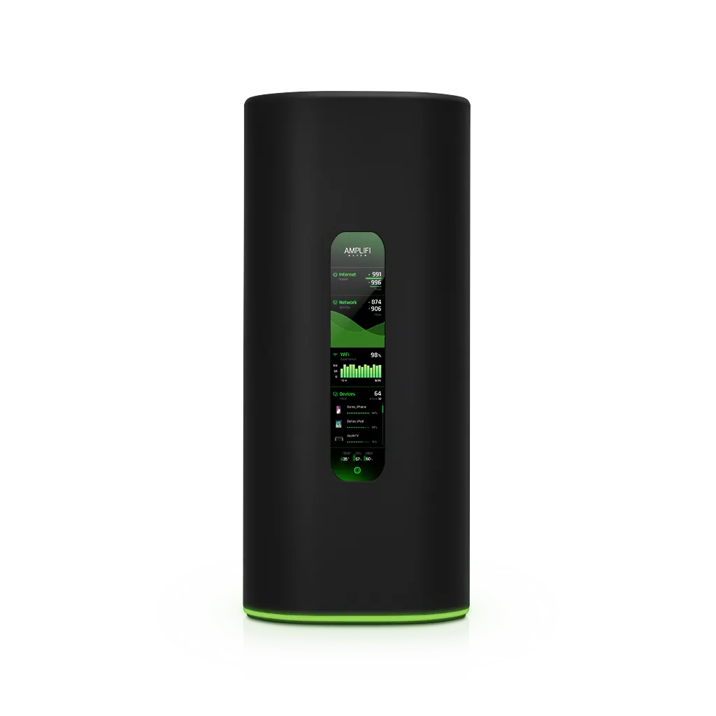 Router AmpliFi Alien WiFi 6, Hasta 7685 Mbps, 5xGigabit, Pantalla Táctil para monitoreo 1