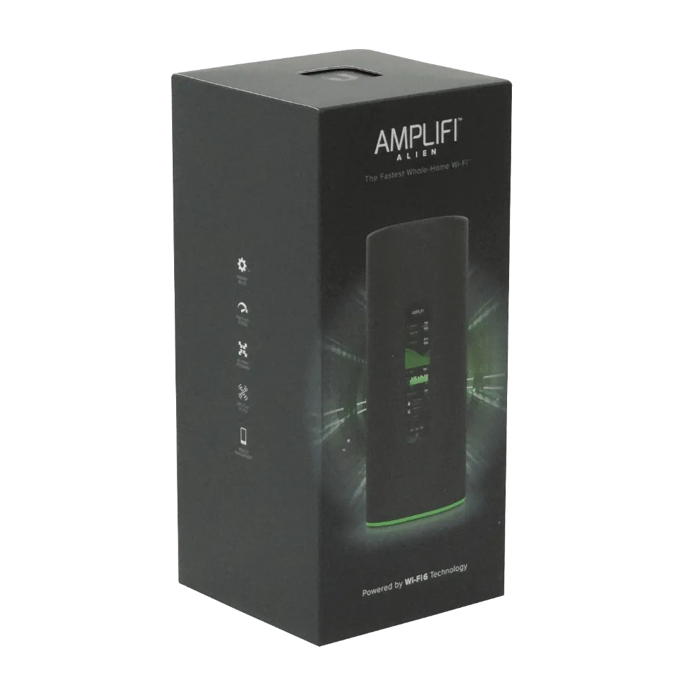 Router AmpliFi Alien WiFi 6, Hasta 7685 Mbps, 5xGigabit, Pantalla Táctil para monitoreo 3