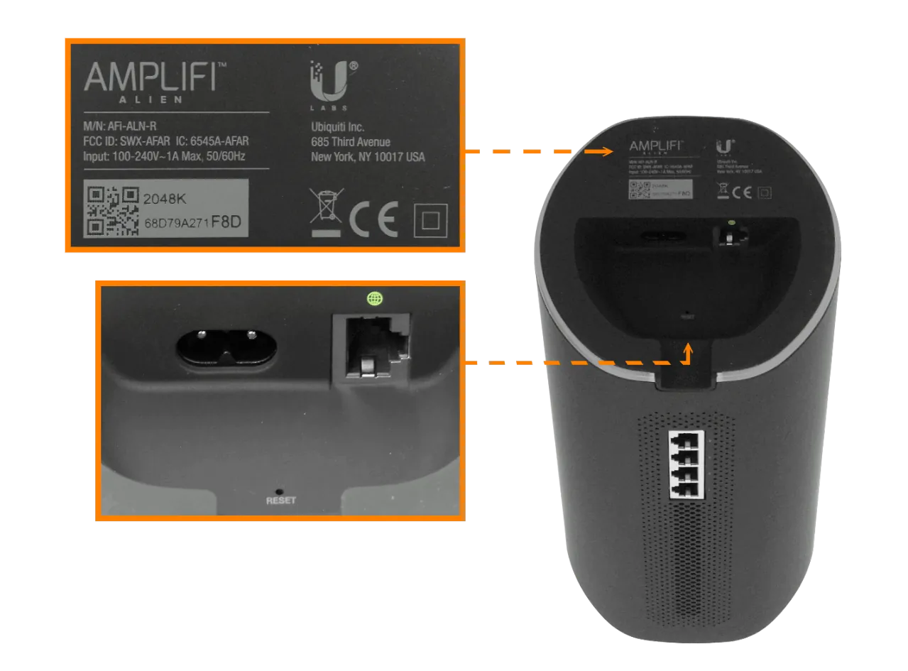 Router AmpliFi Alien WiFi 6, Hasta 7685 Mbps, 5xGigabit, Pantalla Táctil para monitoreo 5