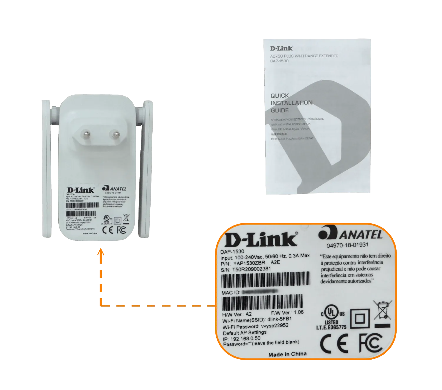 Repetidor D-link DAP-1530   AC750 Plus Wi-Fi Range Extender 3
