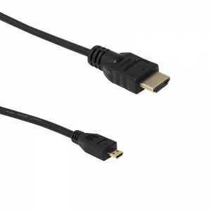 Cable Micro-HDMI Macho a HDMI Macho, 1.5 Metros, Negro