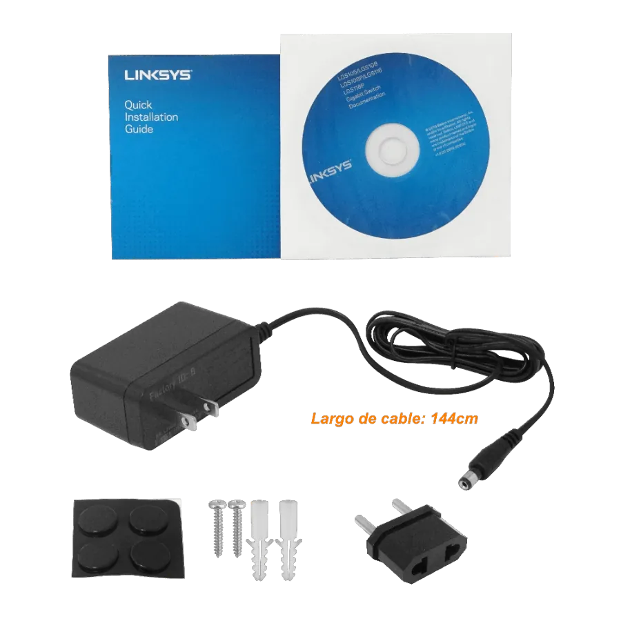 Switch Linksys Business LGS116 unmanaged - 16 x 10/100/1000 - desktop, wall-mountable - AC 100/2 6