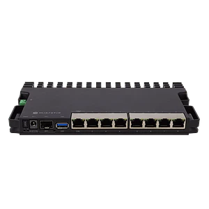 Router MikroTik RB5009UG+S+IN - x7 Puertos, x1 2.5G, x1 SFP+ 10G, CPU Quad-Core 1.4GHz, 1GB RAM