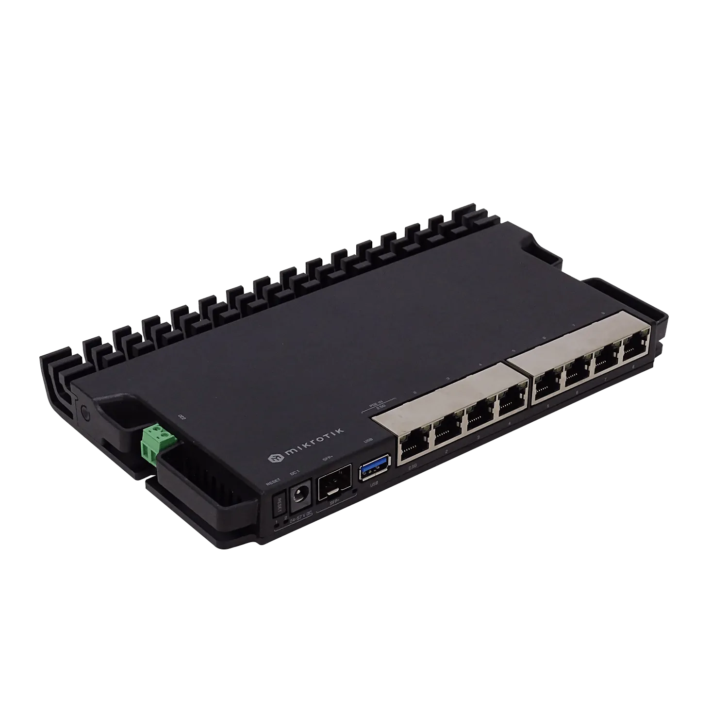 Router MikroTik RB5009UG+S+IN - x7 Puertos, x1 2.5G, x1 SFP+ 10G, CPU Quad-Core 1.4GHz, 1GB RAM 5