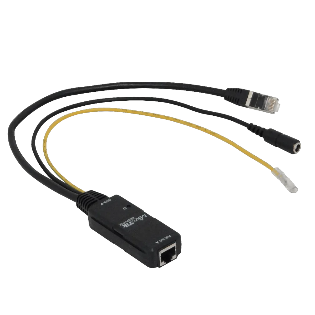 Inyector PoE Pasivo MikroTik GESP+POE-IN con Protección contra Sobretensiones 1