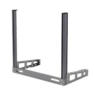 MIKROTIK Bastidor Simple Negro 2-Pilares 507mm-Altura Desarmado SR-10U