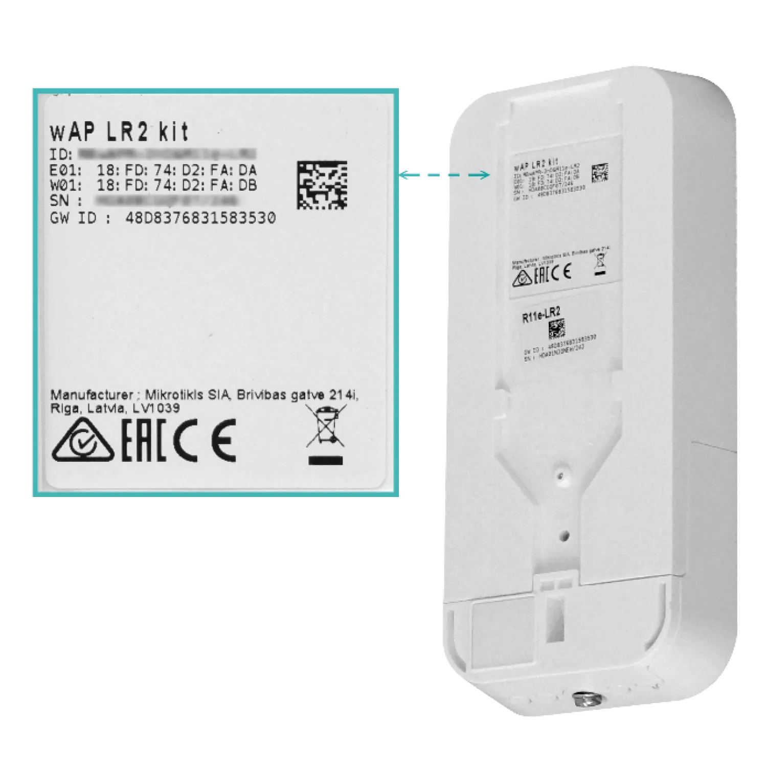 Punto de Acceso Inalámbrico MikroTik wAP LR2 - 2.4 GHz, LoRa 4