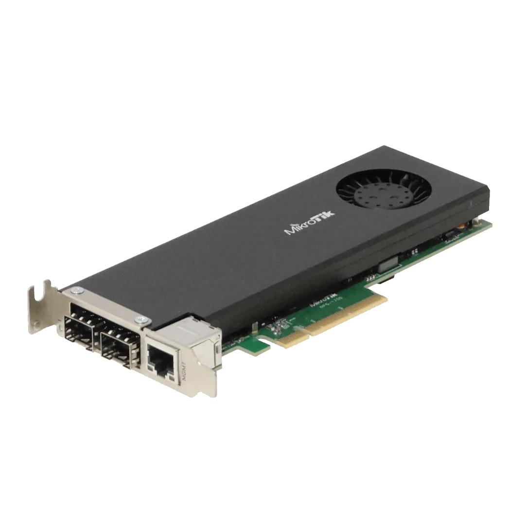 Tarjeta de Red Servidor MikroTik CCR2004-1G-2XS-PCIe - 2 Puertos SFP28 de 25G, RouterOS Integrado 1