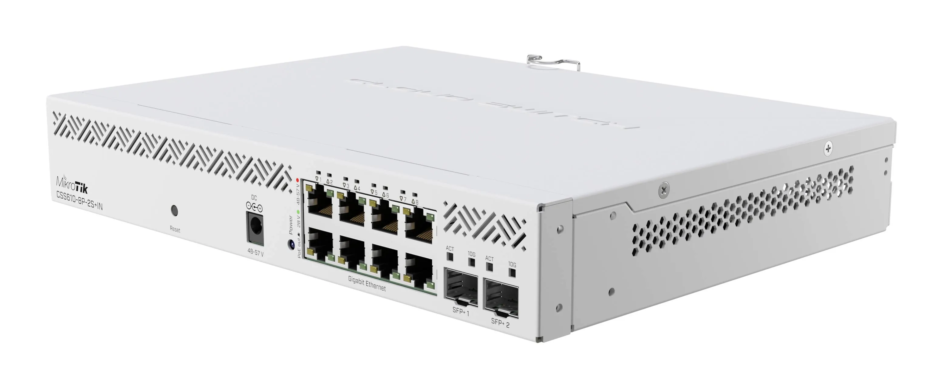 Switch MikroTik CSS610-8P-2S+IN 8x PoE 1G 2x SFP+ 10G 140W Rack SwOS 5