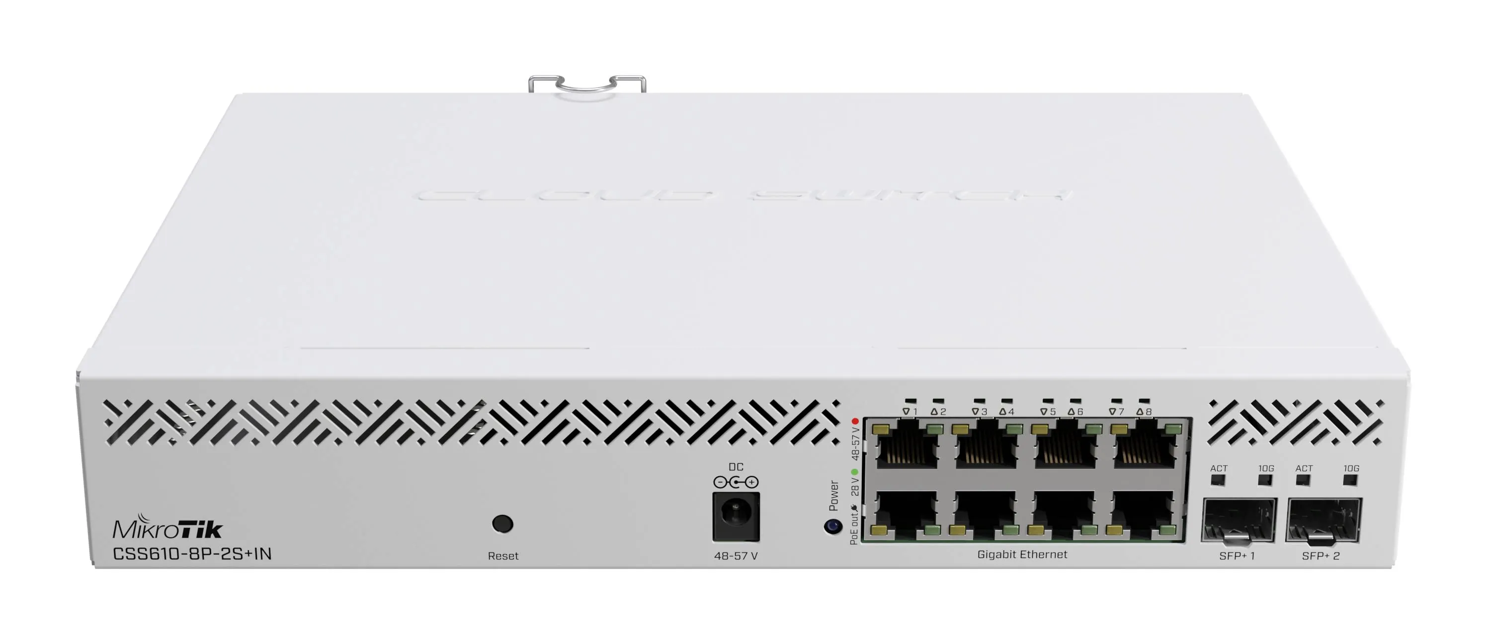 Switch MikroTik CSS610-8P-2S+IN 8x PoE 1G 2x SFP+ 10G 140W Rack SwOS 6