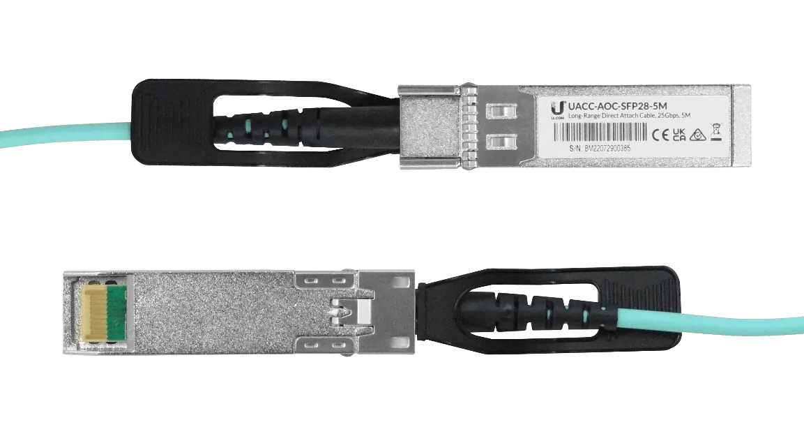 Cable de Conexión Directa UniFi UACC-AOC-SFP28-5M - Fibra Óptica Multimodo, 25 Gbps, 5m 3