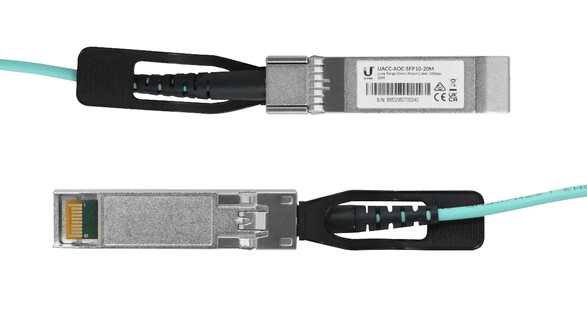 Cable Fibra MM Ubiquiti UA1-20 - SFP+ 10Gbps, Directo, 3mm, Longitud 20m 3