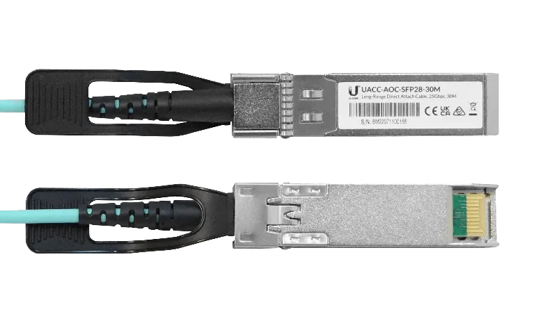 Cable Fibra MM Ubiquiti UA2-30 - SFP28 25Gbps, Directo, 3mm, Longitud 30m 3