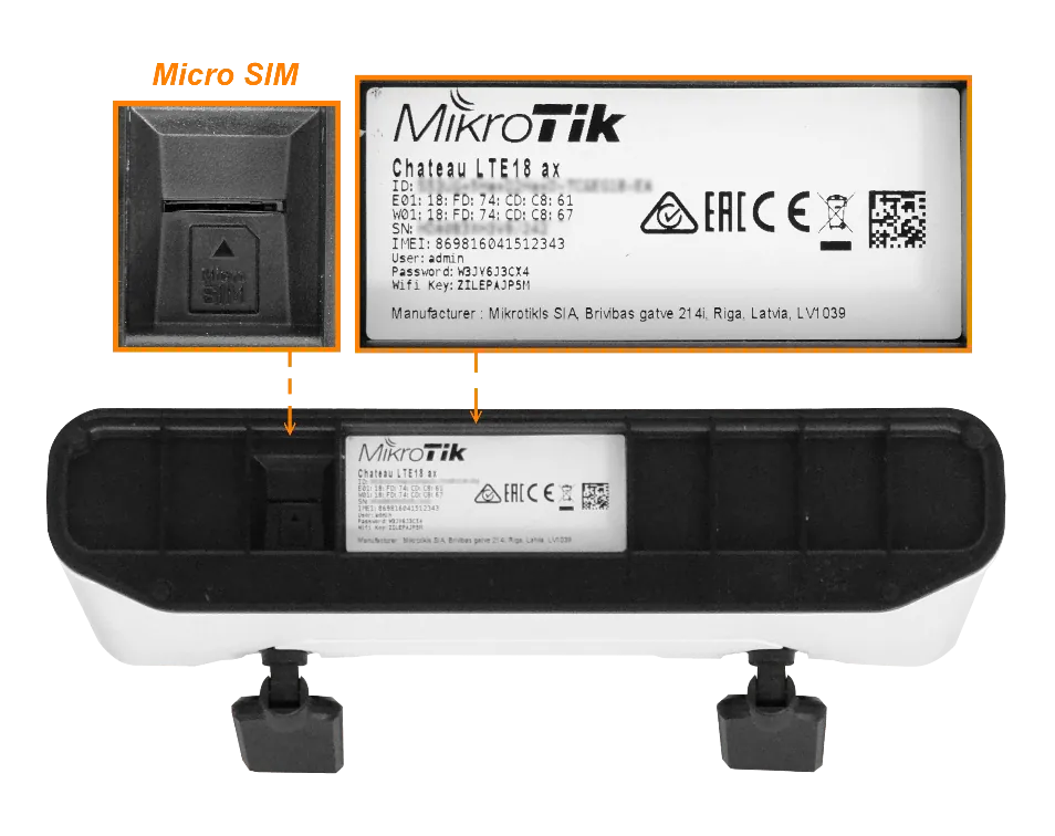 Router WiFi 6 con LTE CAT18 y Puertos 2.5GbE, MikroTik Chateau LTE18 AX, MIMO 2x2 6