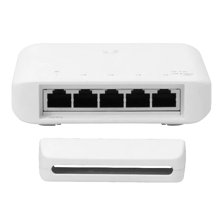 3 x Conmutador Gigabit de 5 Puertos con PoE para Interior/Exterior, Ubiquiti UniFi Switch Flex 2