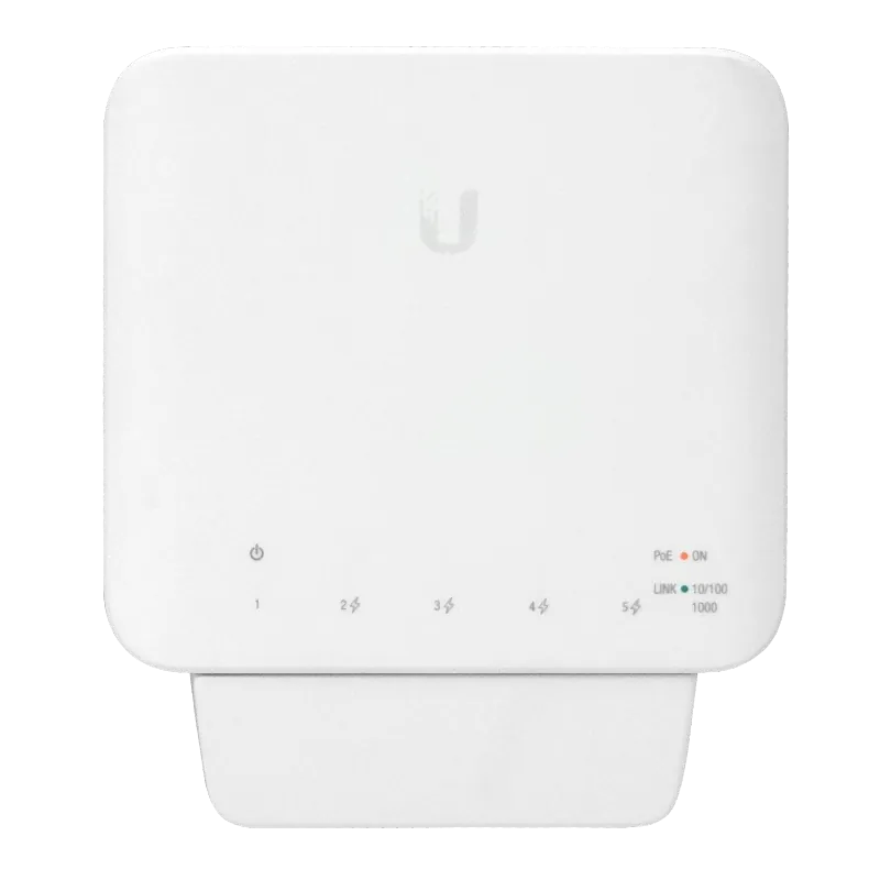 3 x Conmutador Gigabit de 5 Puertos con PoE para Interior/Exterior, Ubiquiti UniFi Switch Flex 7