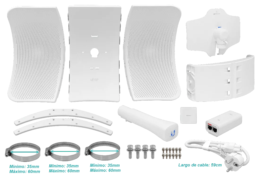 Antena LTU-XR Ubiquiti - 29dBi, 5.15-5.95GHz, 35km, 1-1000 Inc 24V 25dBm 6