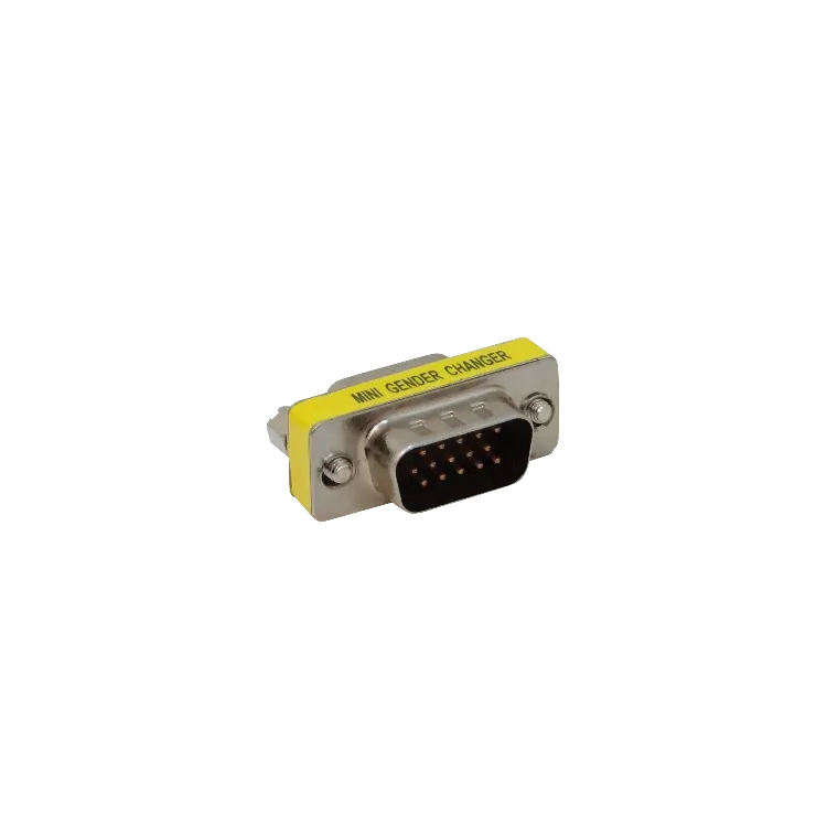 Adaptador VGA Macho a Hembra 2-HD15(DB15-3-Filas) p/FP1MV DE-15/MH/HM Union 3