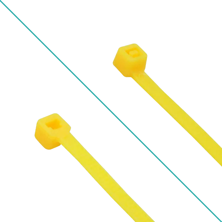 Amarra Plastica Nylon 3.5x200mm 50-un 200x3,5mm Amarillo  3