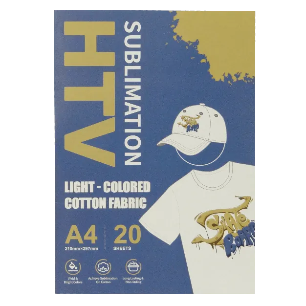 Sublimation Vinyl 20-Hojas A4 210x297mm p/estampado en tela algodon 3