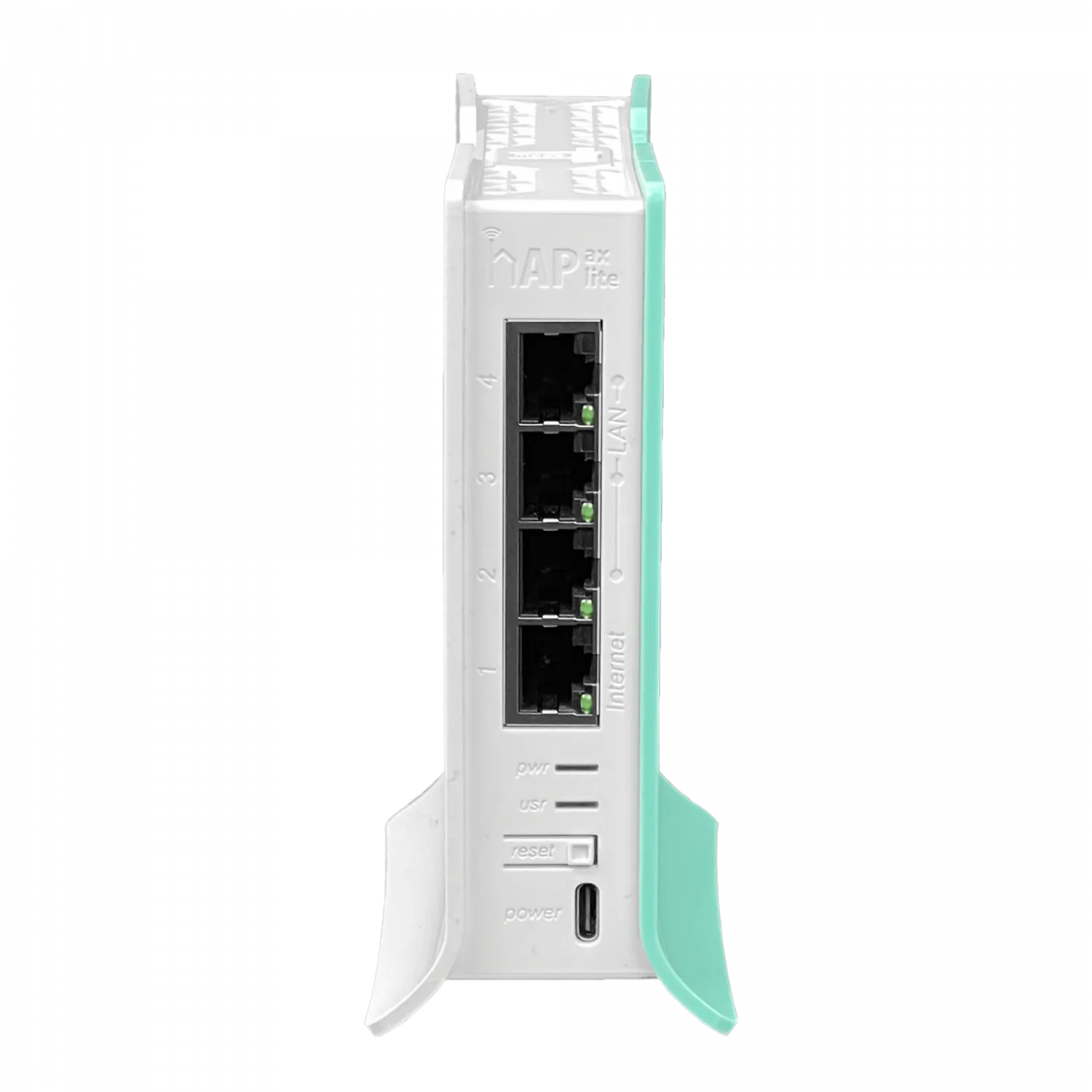 Router Inalámbrico MikroTik hAP ax lite - Wi-Fi 6, 2.4 GHz, 4 Puertos Gigabit Ethernet 2