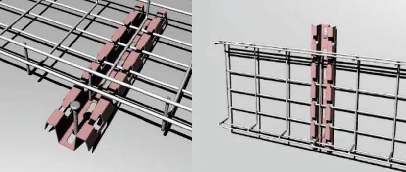 Soporte base LinkChip ESCAM-W 125x70x30mm para escalerilla 3