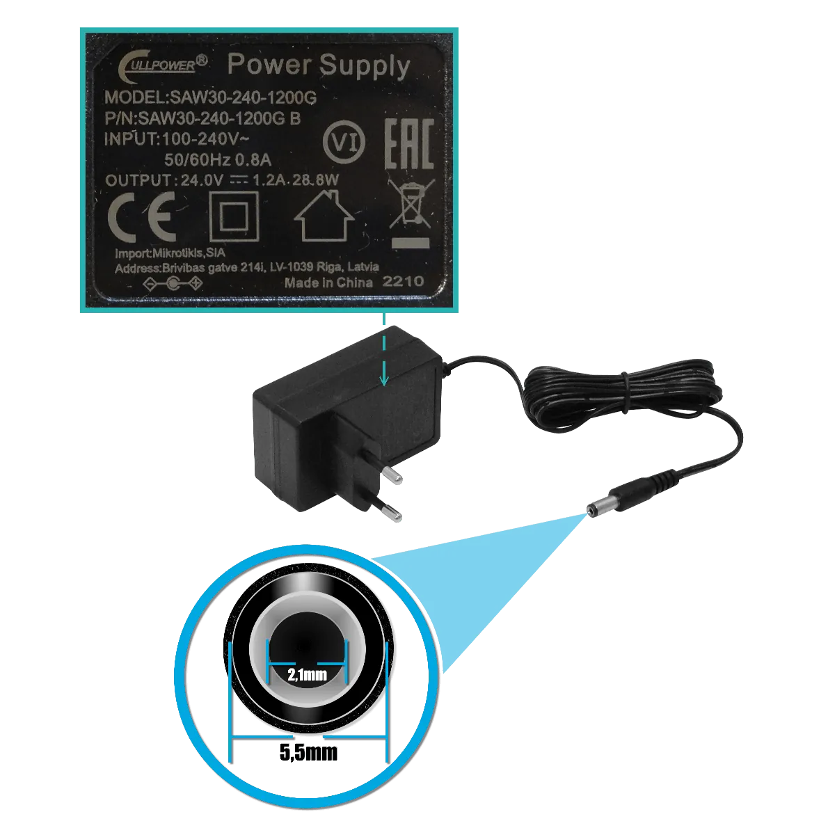 Router WiFi 6 con LTE CAT6 y Puertos 2.5GbE, MikroTik Chateau LTE6 AX, MIMO 2x2 5