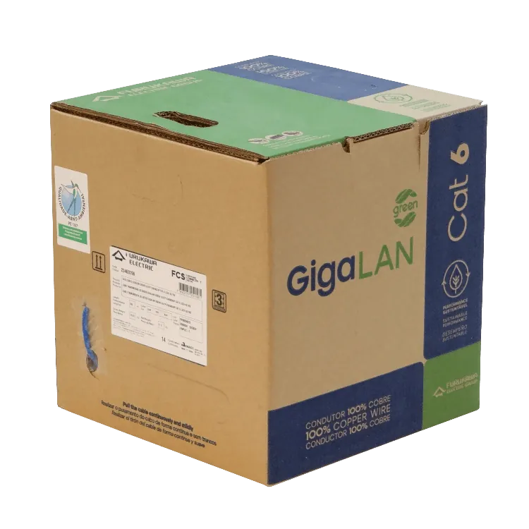 Caja Cable FURUKAWA CAT6 UTP Azul LSZH 305m Unifilar Gigalan 3