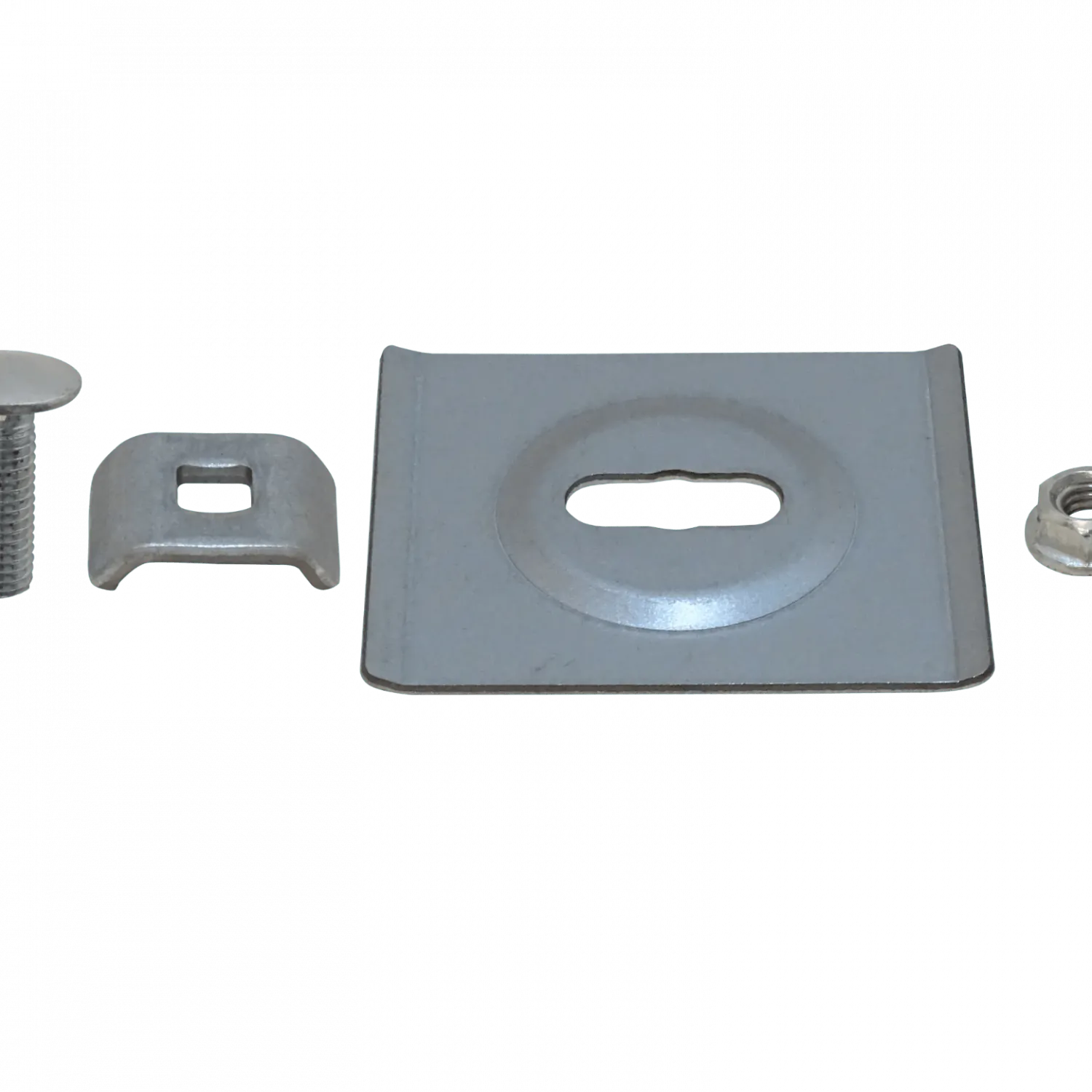 Placa y Tornillo M6*16 ESCAM-Y – P, Tuerca M6 para Escalerilla Malla 3