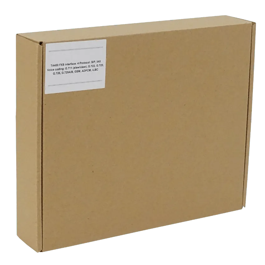 Gateway VoIP Yeastar TA400 4 FXS RJ11 SIP/IAX2, 10/100Mbps, 12V 6