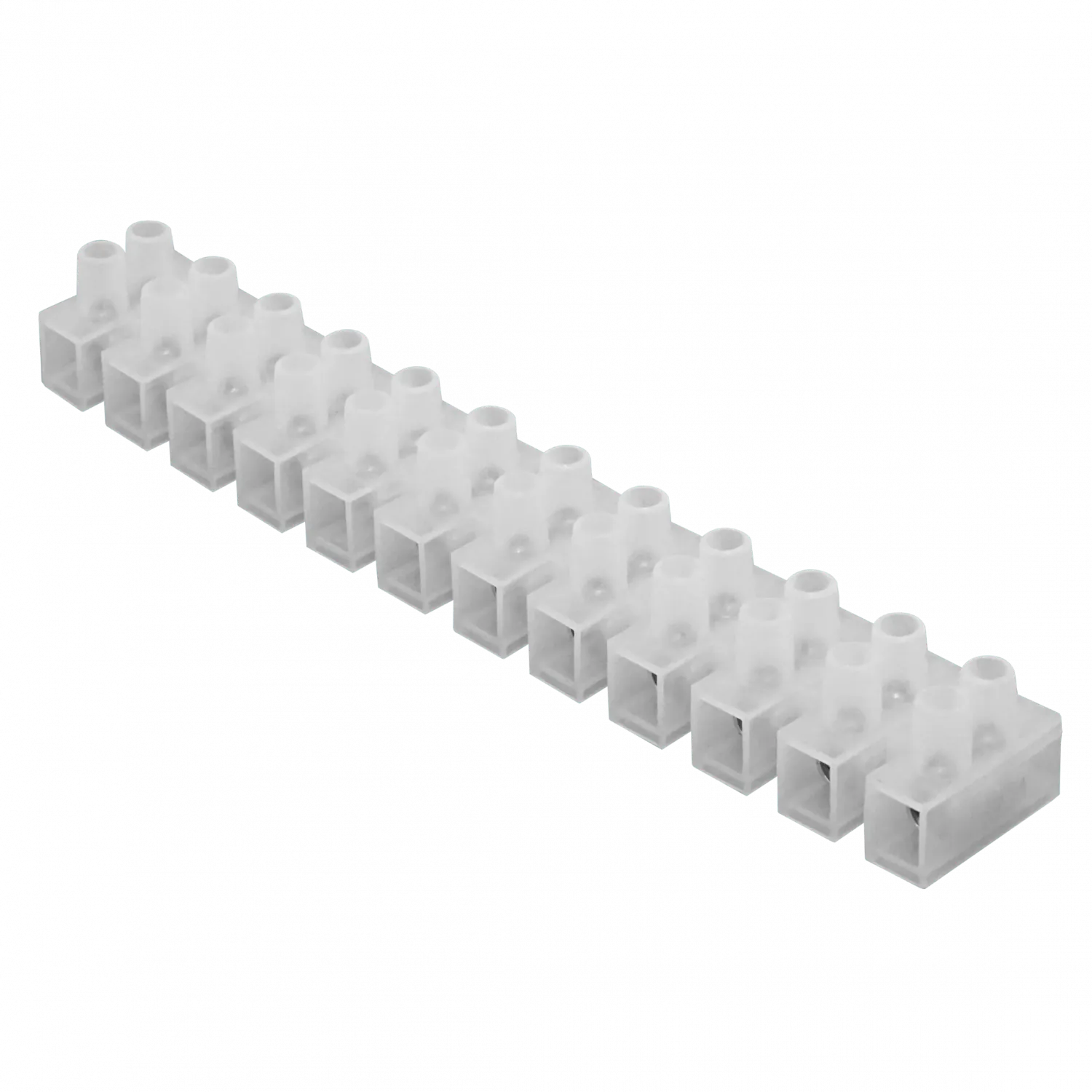 Regleta-Tornillo 380V 100A-Max 226x35x29mm 100-Ampere 21,2mm2 12-Pares  3