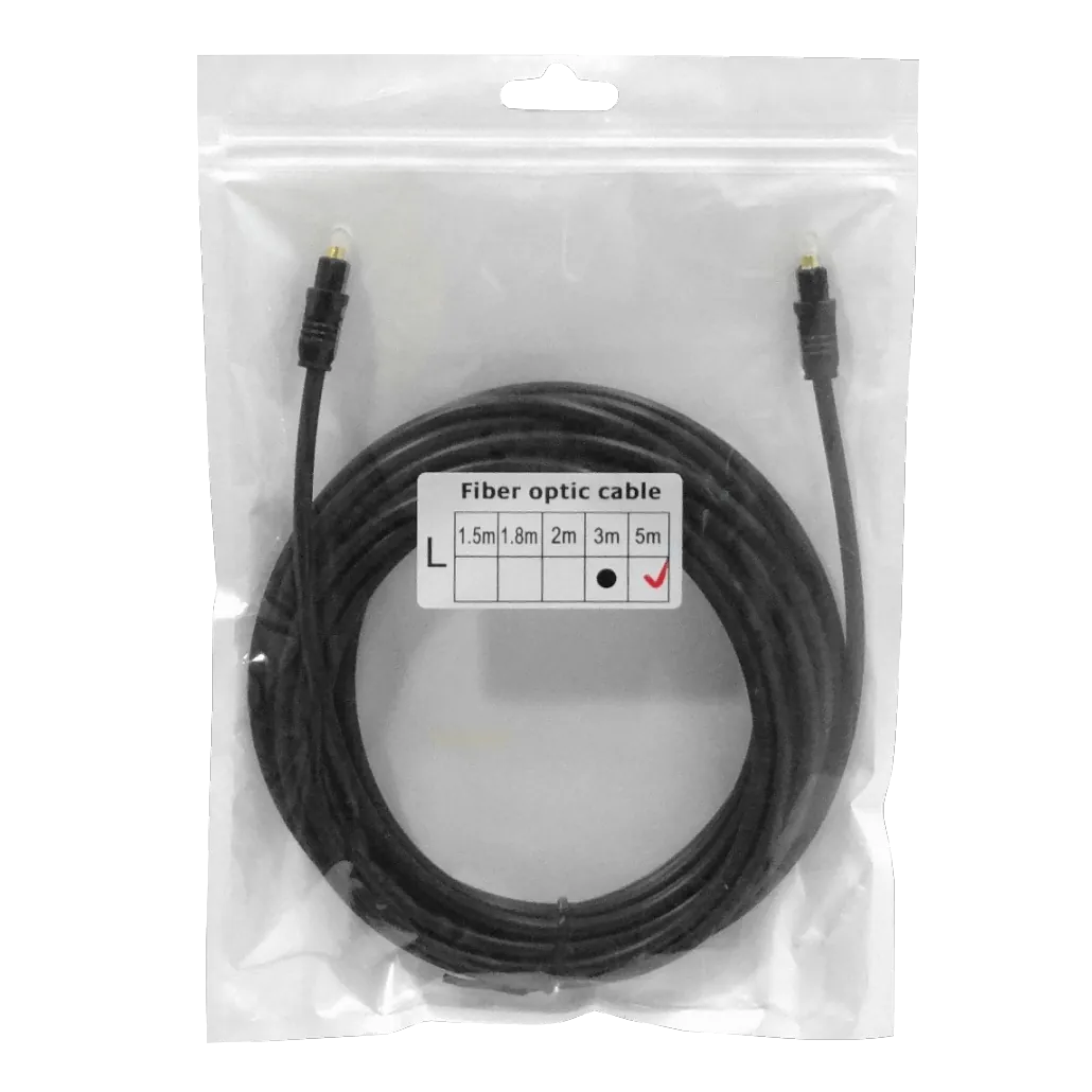 Cable de Audio Óptico Toslink, 5 Metros, Alta Fidelidad Digital 2