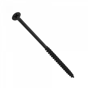 Tornillo Punta 3,9p 20u. 8 x 4 Largo-100mm Negro Volcanita Cruz 